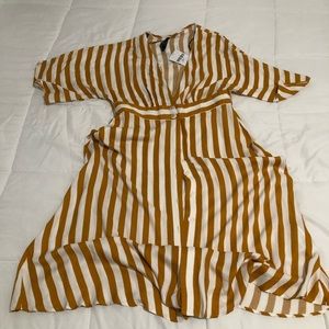 Button Striped Dress